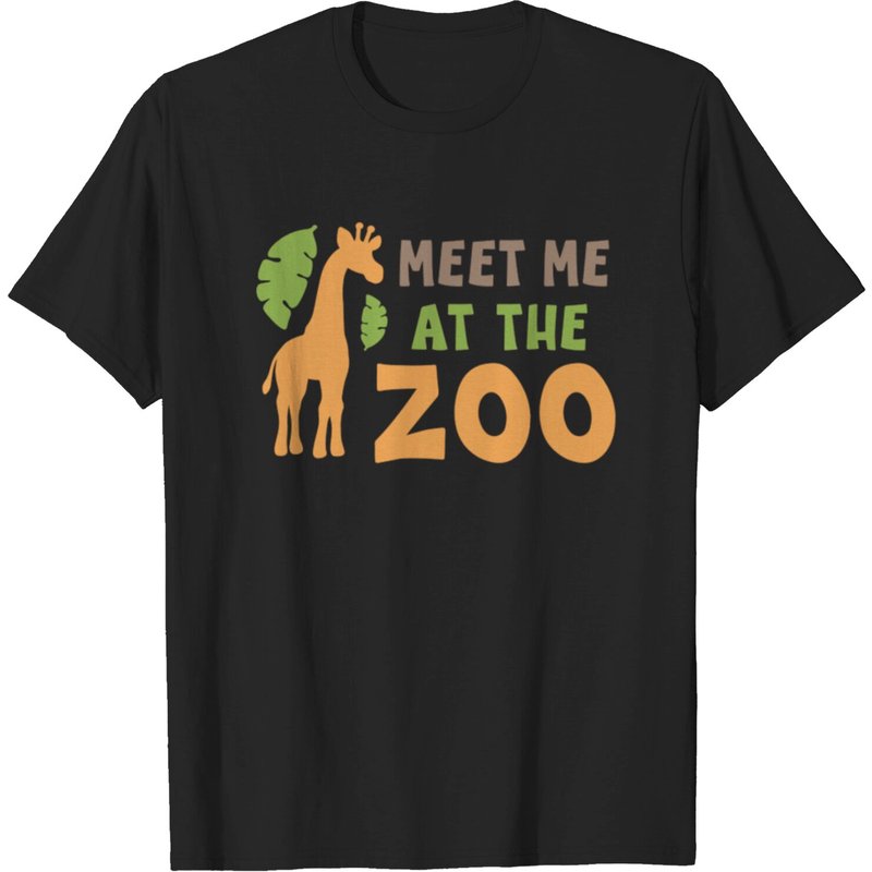 Meet Me At The Zoo Men's T-Shirt in Black — Mens T Shirts