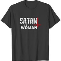 Satan Is A Woman Men's T-Shirt in Black