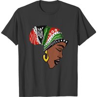 Kenya Africa Heritage Gift Traditional Black Woman T-shirt for Men