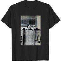 Carrie Fisher in a Trash Can Classic T-Shirt for Men