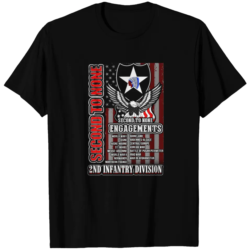 T-shirt Engagements de la 2e Division d'Infanterie pour Hommes — T-shirts pour hommes