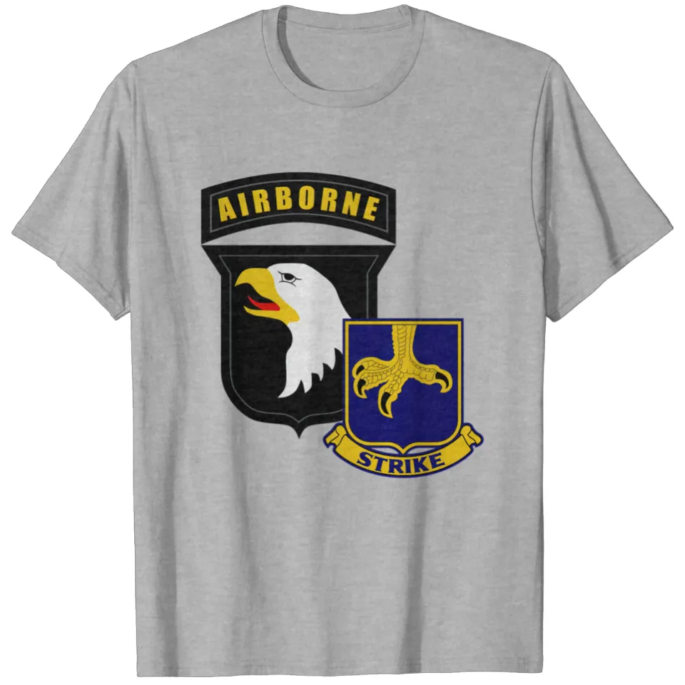 T-shirt lourd pour hommes 101st Airborne 502nd Infantry Strike — T-shirts pour hommes