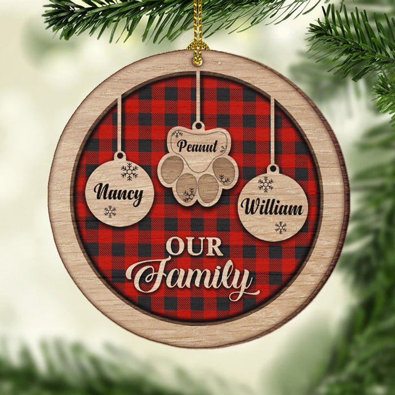 Personalized Round Ornament - Have A Merry Little Christmas — Ornaments