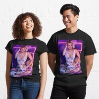 T-shirt classique Kaley Cuoco pour hommes en noir — T-shirts pour hommes