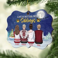 Life Is Better With Family - Personalized Ornament — Ornaments