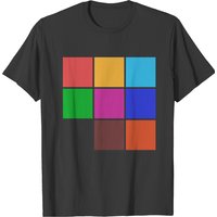 Color Pallet T-Shirt for Men - Black