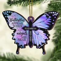 Papillons Apparent Quand les Anges Sont Près - Ornement Personnalisé