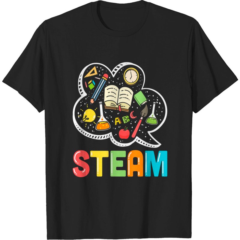 Steam Teacher and Student Back to School STEM T-Shirt for Men
