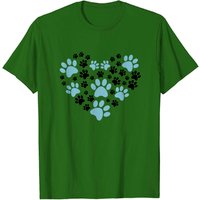 Heart Of Paws Pawprint T-Shirt for Men