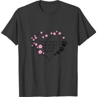 T-shirt pour hommes "Les chiens laissent des empreintes de pattes sur vos cœurs — T-shirts pour hommes