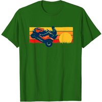 T-shirt Vintage 80s Sunset Wheelie de Tondeuse à Gazon pour Hommes — T-shirts pour hommes