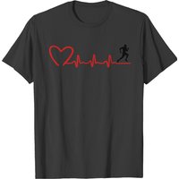 T-Shirt Homme Running Man ECG Heartbeat — T-shirts pour hommes