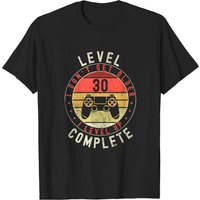 T-shirt Vintage Cadeau Gamer Niveau 30 pour Hommes