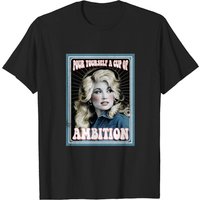 T-shirt Vintage Fan Art de Dolly Parton pour Hommes - Pour Yourself A Cup Of Ambition