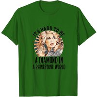 T-shirt classique Dolly Parton It's Hard To Be A Diamond In A Rhinestone World — T-shirts pour hommes