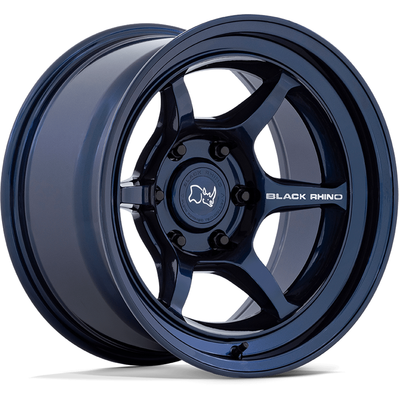 Black Rhino Shogun Blue 16x8 Wheels - 6x139.7 Bolt Pattern -10 Offset — Wheels & Rims