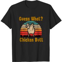 T-shirt classique Vintage Guess What Chicken Butt Barnyard pour hommes — T-shirts pour hommes
