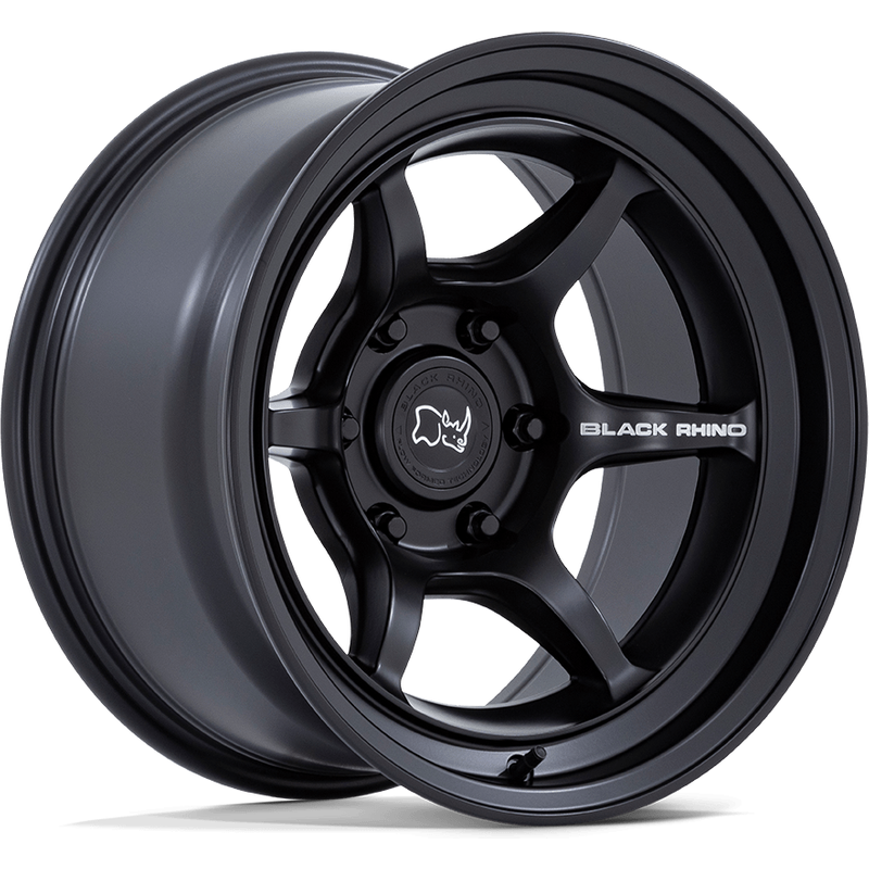 Black Rhino Shogun Matte Black Wheels - 16x8 - 6x139.7 Bolt Pattern — Wheels & Rims