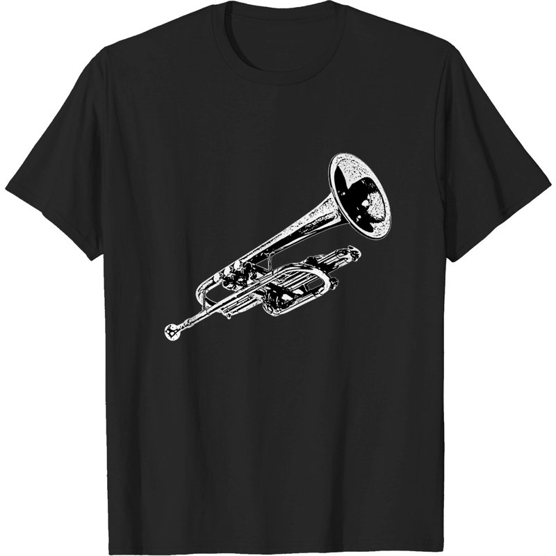 T-shirt pour hommes avec instrument de musique trompette — T-shirts pour hommes