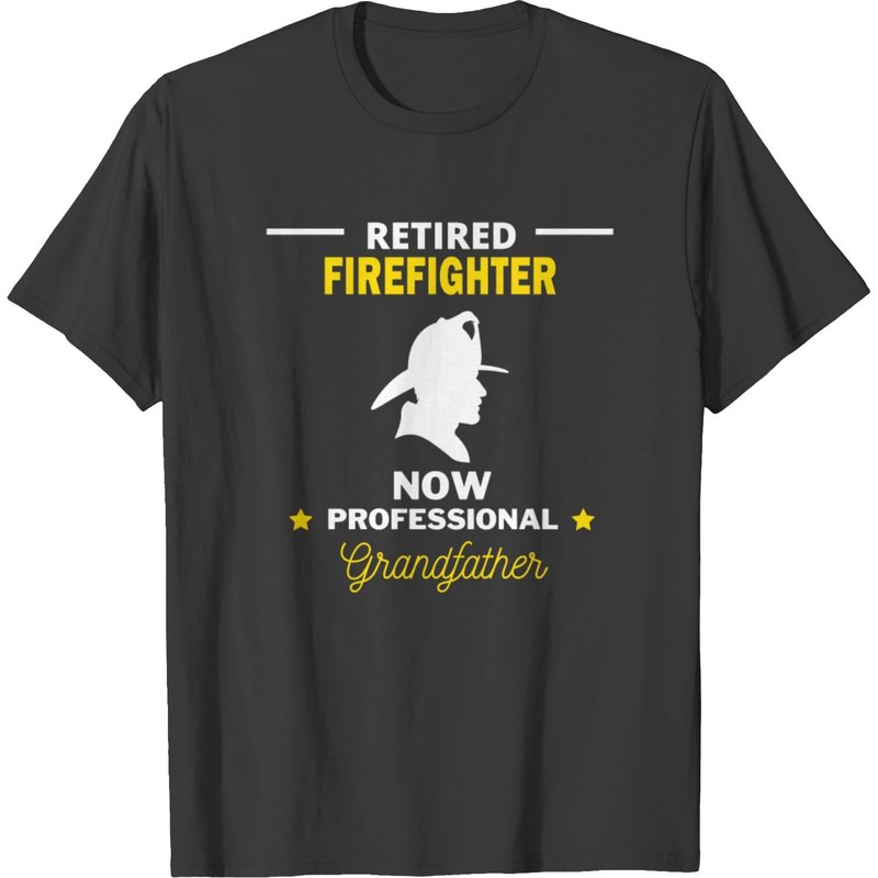T-shirt Grand-père Retraité Pompier pour Hommes — T-shirts pour hommes