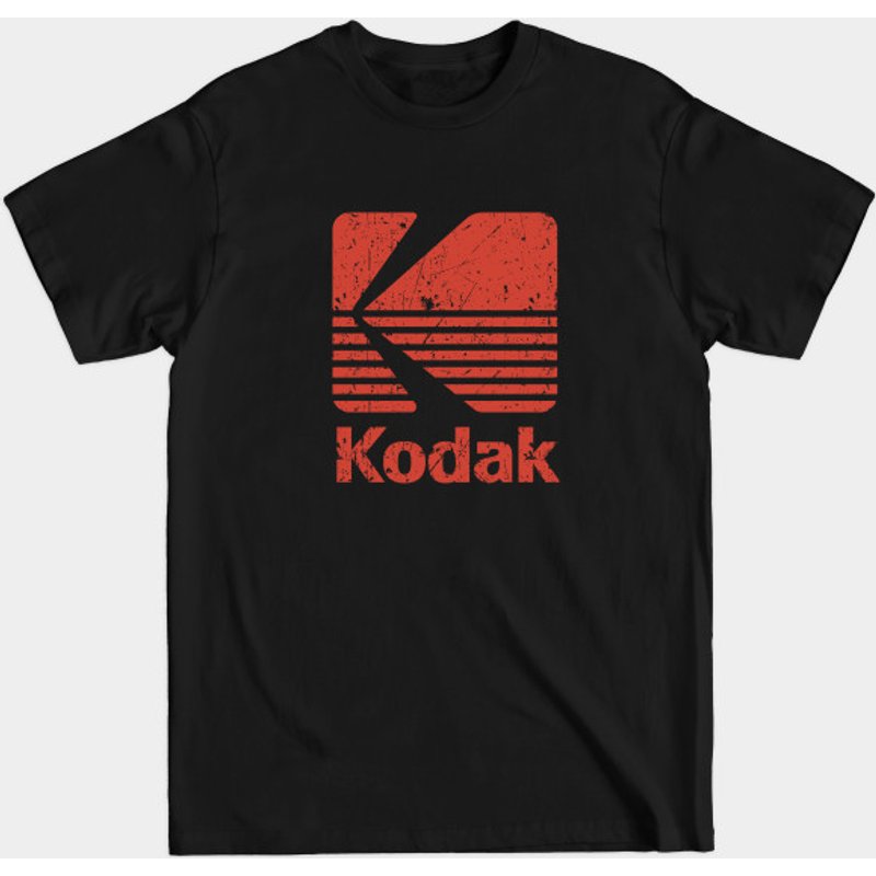 T-shirt Kodak Photographie pour hommes en noir — T-shirts pour hommes