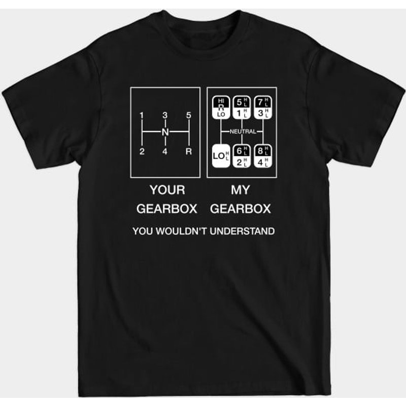 Votre boîte de vitesses, ma boîte de vitesses. T-shirt Trucker pour hommes — T-shirts pour hommes