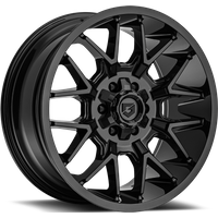 Roues Gear Off Road 768B Noires - 20x9 - Motif de boulons 8x180