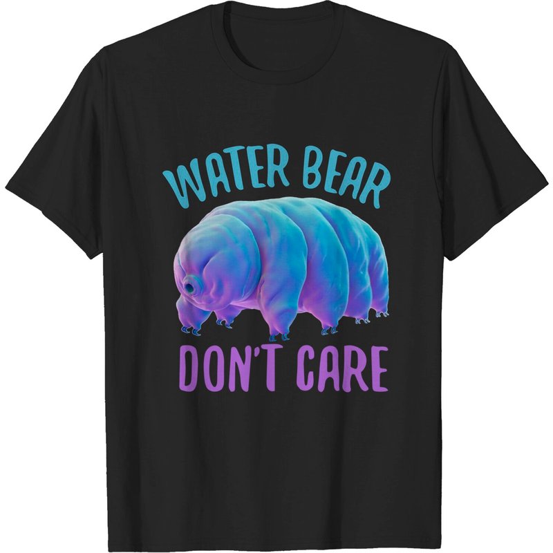 T-shirt pour hommes Art de tardigrade Water Bear Don't Care