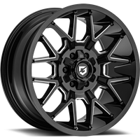 Gear Off Road 768BM Black Milled Wheels - 20x9 - 6x135 - 0 Offset