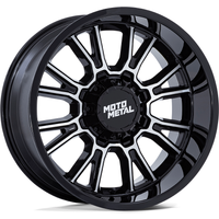 Moto Metal MO810 Legacy Gloss Black Machined Wheels - 17x9 — Wheels & Rims