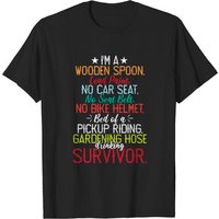 T-shirt I'm A Wooden Spoon Lead Paint No Car Seat Survivor — T-shirts pour hommes