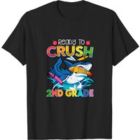 Ready To Crush 2nd Grade Shark Boys T-shirt