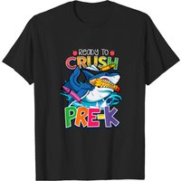 Ready To Crush Pre-K Shark Back To School Men's T-Shirt — Mens T Shirts