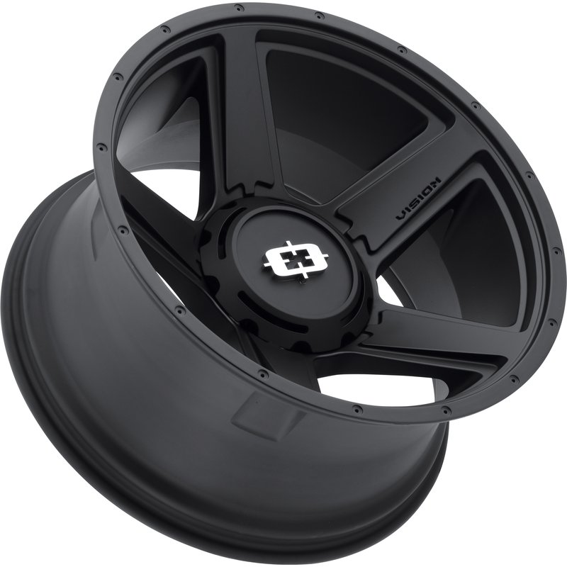Roues Vision HD 390 Empire HD Satin Black - 16x6 - Motif de boulons 8x165.1 — Roues et jantes