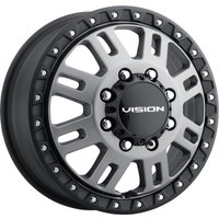 Roues Vision HD 408 Manx 2 Dually Gray - 16x6 - Motif de 8x170 — Roues et jantes