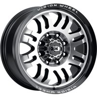 Jantes Vision 409 Inferno Noir Brillant Usiné 20x9 6x135