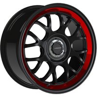 Vision Wheel 478 Alpine Gloss Black Red Machined 20x8.5 Rims