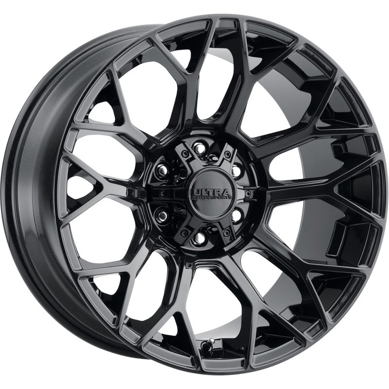 Ultra Wheel 127B Gloss Black - 20x10 - 5x127 Bolt Pattern -12 Offset — Wheels & Rims