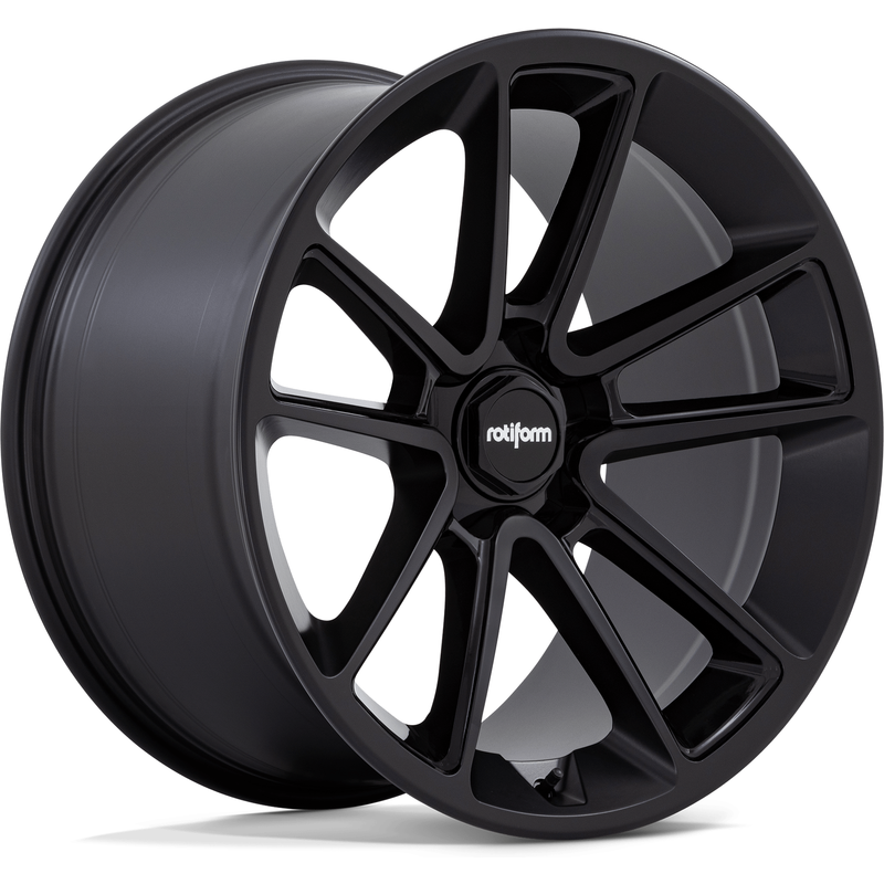 Rotiform R194 BTL Matte Black Wheel 22x10 5x112 Bolt Pattern — Wheels & Rims