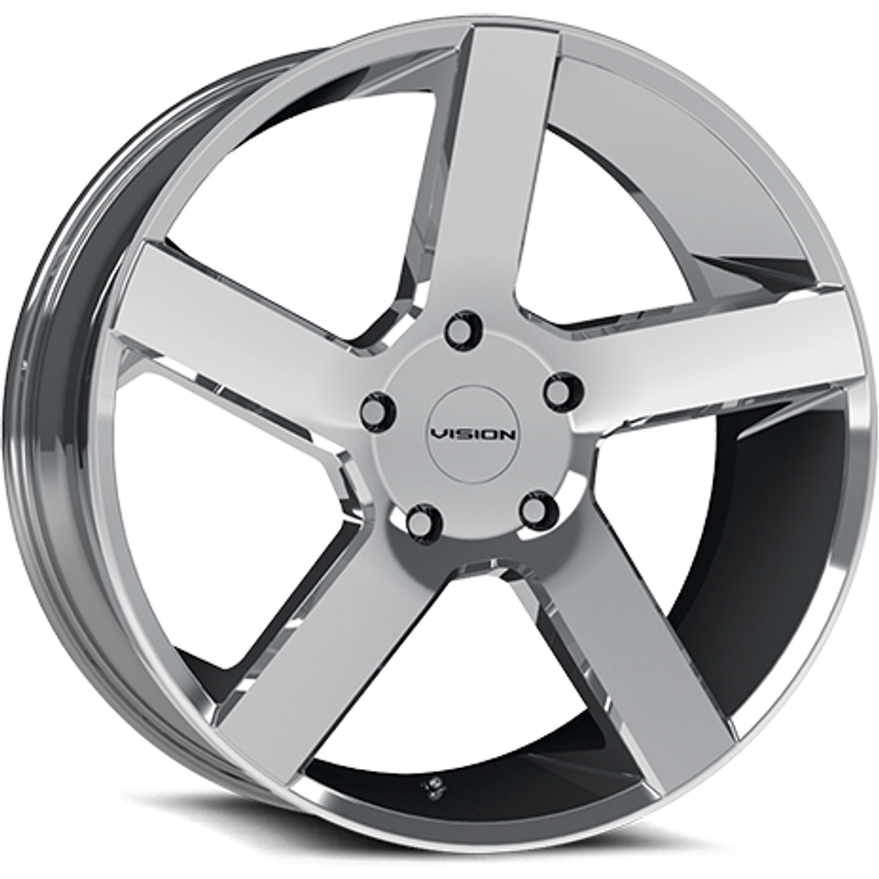 Vision Wheel Switchback Chrome 22x9.5 6x135 Bolt Pattern Rims — Wheels & Rims