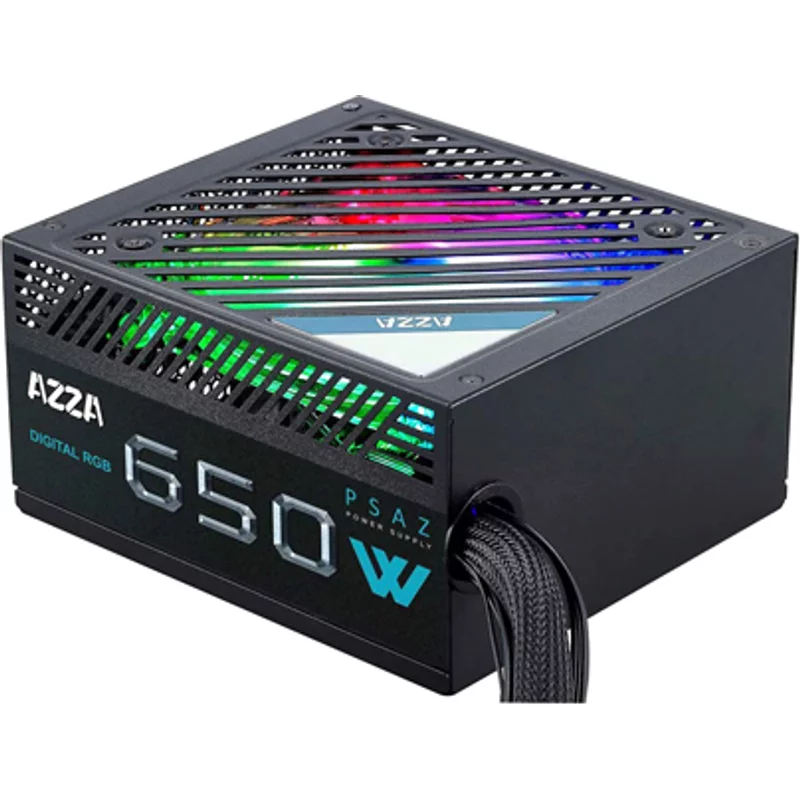 AZZA PSAZ-650W 650-Watt 24-Pin ATX Power Supply 80-Plus Bronze — Power Supplies