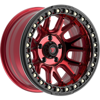 Fittipaldi Offroad FB151R Red Wheel with Black Lip - 17x9 -5x127 — Wheels & Rims