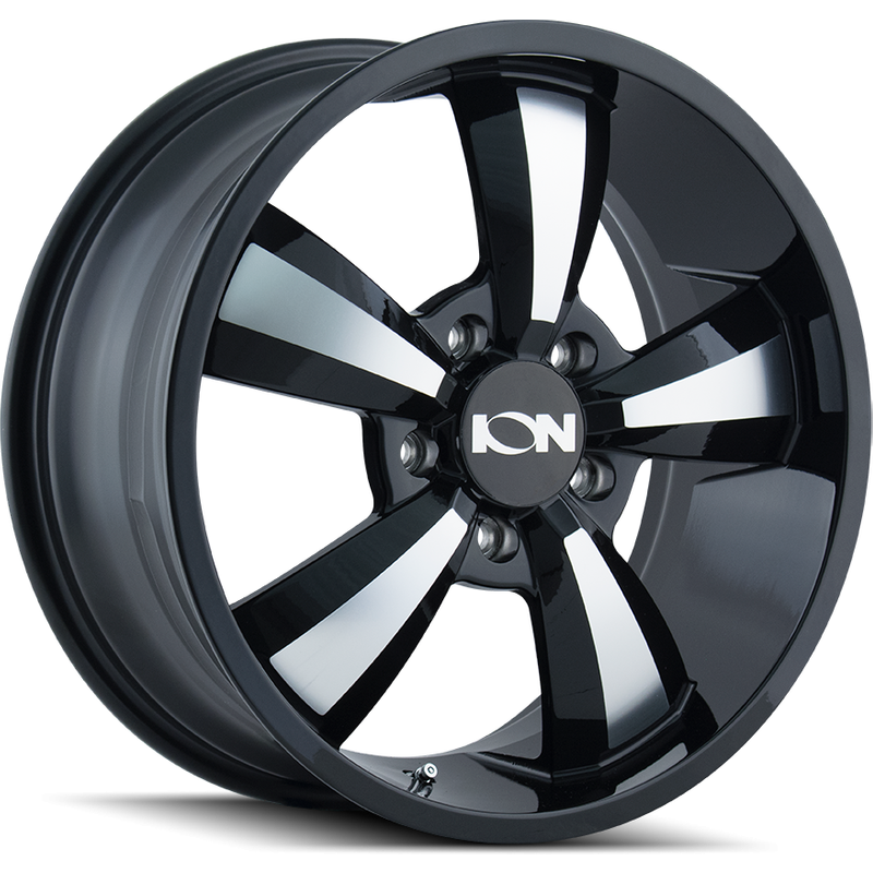 ION Roue 102 Noir Brillant Usiné - 18x8 - 5x130 - 50 Offset — Roues et jantes