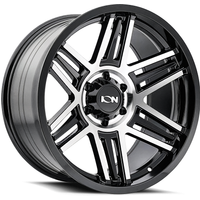 ION 147 Gloss Black Machined Wheels - 20x10 - 6x135 -19 Offset — Wheels & Rims