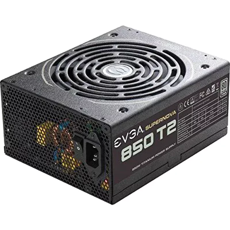 Evga SuperNOVA 850W 80-Plus Titanium ATX Fully Modular Power Supply — Power Supplies