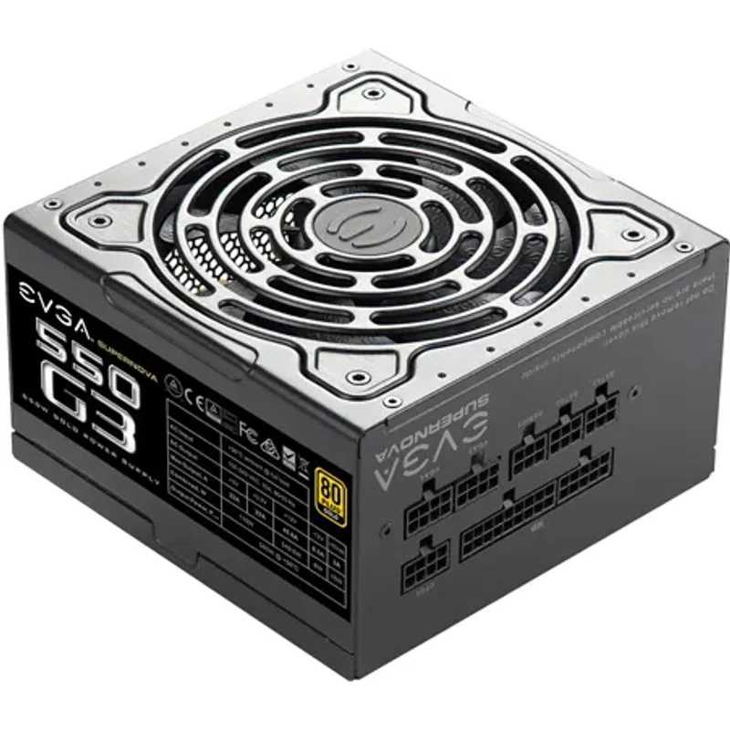 Alimentation Électrique Evga SuperNOVA 550W 80-Plus Gold Modulaire Complète