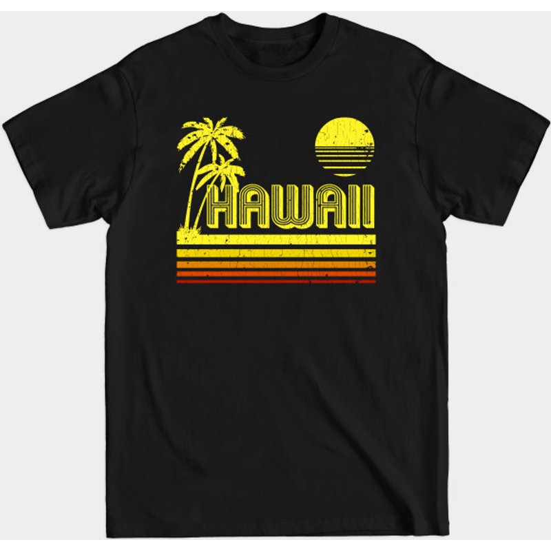 T-shirt Vintage Hawaii à Look Distressé pour Hommes — T-shirts pour hommes