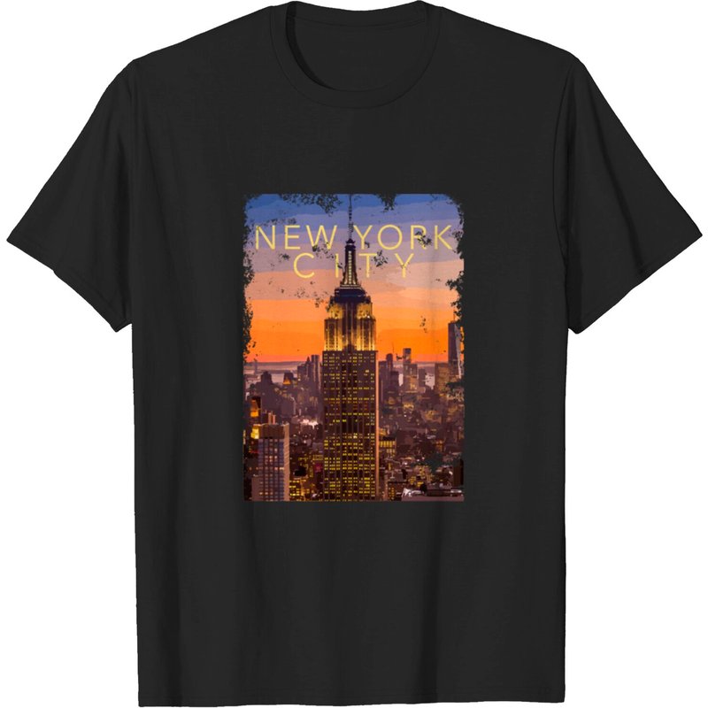 New York City Empire State Building T-shirt for Men — Mens T Shirts