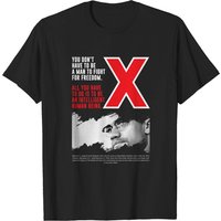 Malcolm X Quote Men's T-Shirt in Black