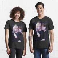 T-shirt essentiel Taekook pour hommes - Noir — T-shirts pour hommes